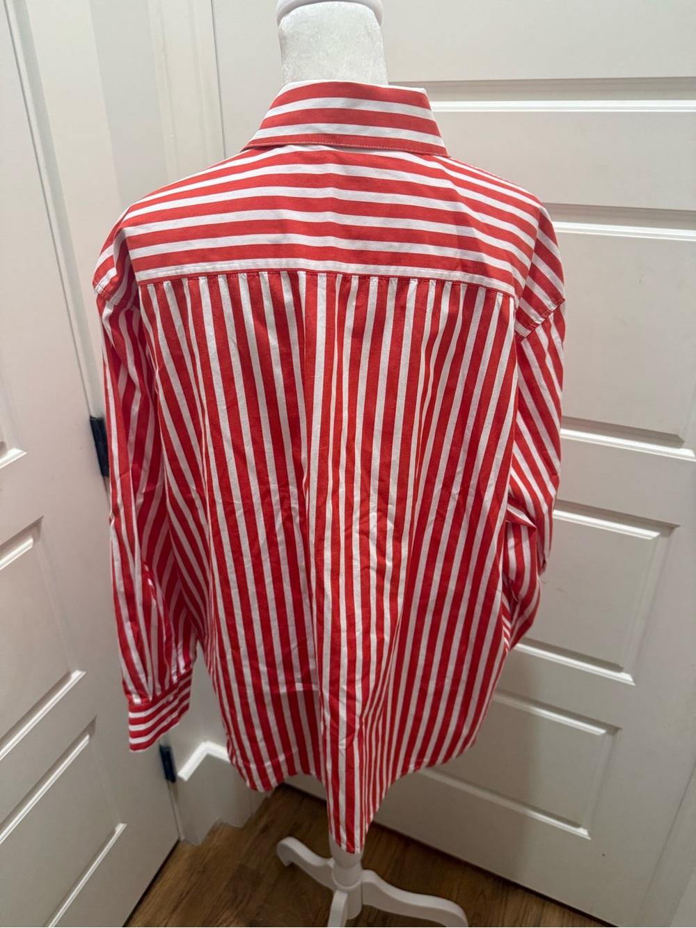 Favorite Daughter. Doors Always Open Ex-Boyfriend Shirt. Red/White Stripe. S. - Picture 6 of 14